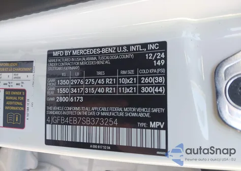 2025 Mercedes-Benz Gle 350 from USA, damaged, VIN 4JGFB4EB7SB373254
